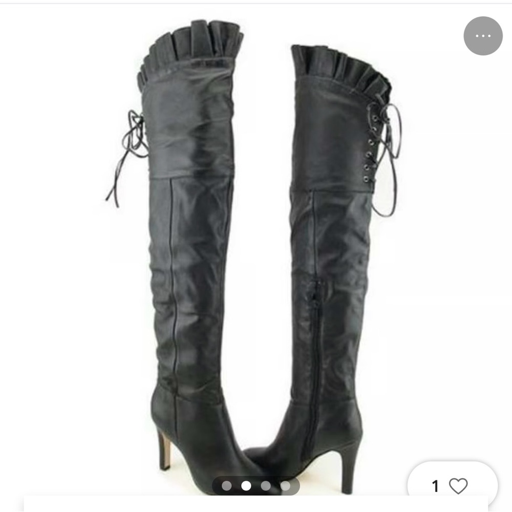 Kelsi Dogger lather over the knee boots